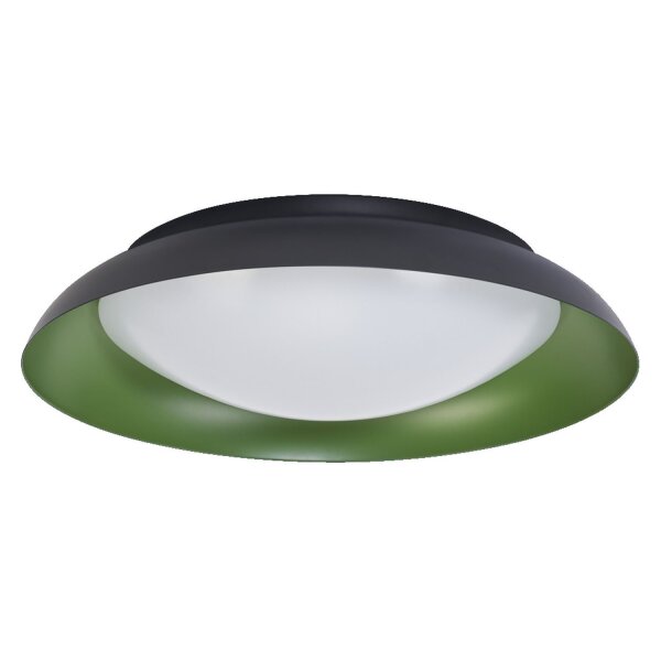 LED Deckenlampe Click-DIM Schwarz Grün 3000K Ø43cm rund