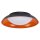 LED Deckenleuchte Click-DIM Schwarz Gelb 3000K Ø31cm