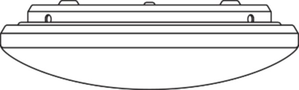 Runde LED Deckenlampe Weiß Alu Metall 3000K Ø40cm OSRAM