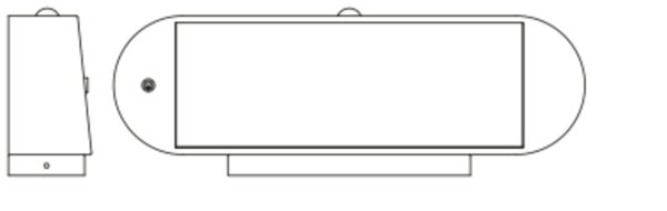 LED Solar Wandlampe Sensor Schwarz Alu 4000K IP44 OSRAM