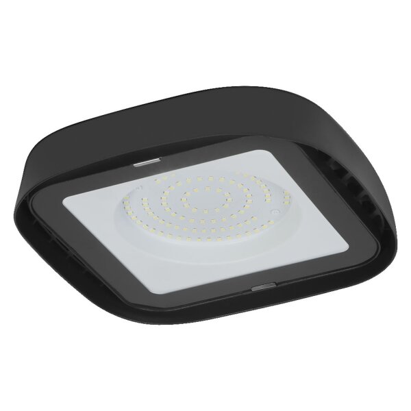 LED Deckenlampe Schwarz Glas 6500K IP65 B23cm OSRAM