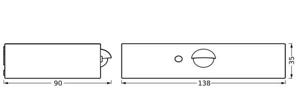 LED Solar Wandleuchte Sensor Weiß Metall 3000K IP65