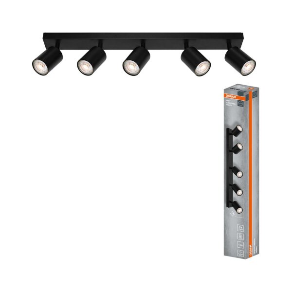 Deckenstrahler Schwarz Metall flexibel GU10 OSRAM