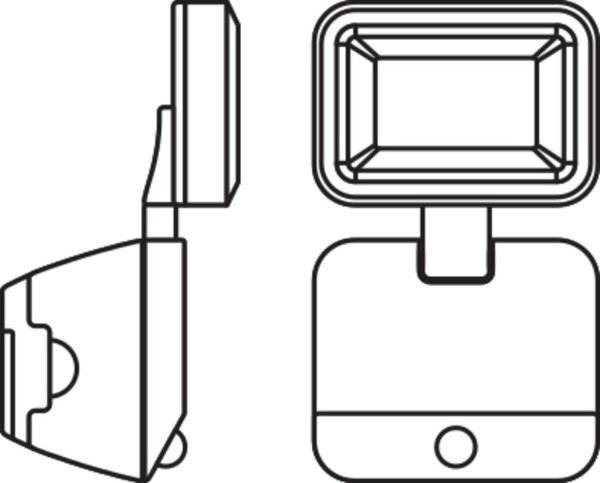 LED Wandleuchte Sensor H:21,5 cm 4000 K IP54 OSRAM