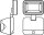 LED Wandleuchte Sensor H:21,5 cm 4000 K IP54 OSRAM