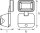 LED Wandleuchte Sensor H:21,5 cm 4000 K IP54 OSRAM