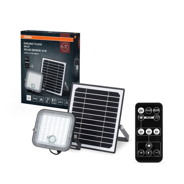 LED Solar Spot Sensor dimmbar Metall 4000K IP65 OSRAM