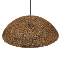 Pendelleuchte Braun Papier E27 Ø39,5 cm blendarm...