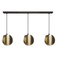 Pendelleuchte Schwarz Stahl Gold E27 Ø120 cm OSRAM
