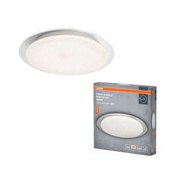 LED Deckenlampe CCT Weiß Alu 2800-6000K Ø50cm OSRAM
