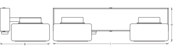 LED Wandleuchte Click-CCT Metall Chrom Glas IP44 OSRAM