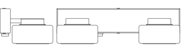 LED Wandlampe Click-CCT Metall Glas IP44 B:30cm OSRAM