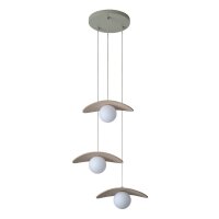 Hängelampe Filz Glas Beige G9 Ø34,5 cm modern...