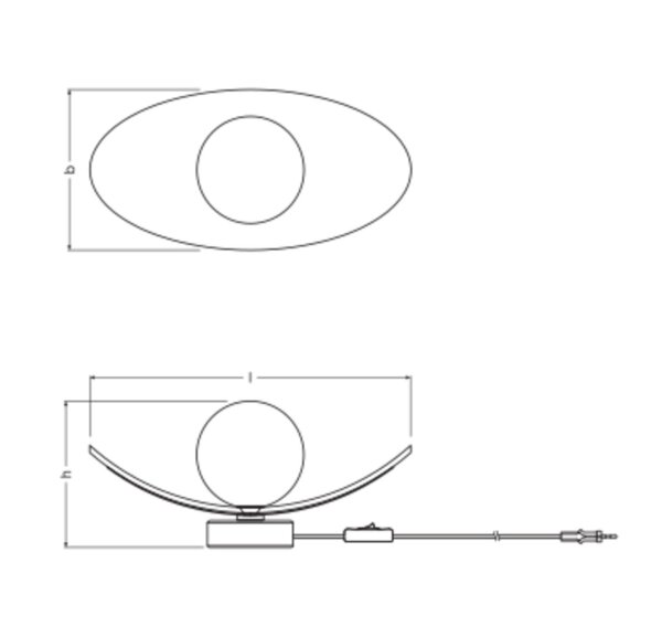 Tischleuchte Glas Filz Beige G9 13,5 cm wohnlich OSRAM
