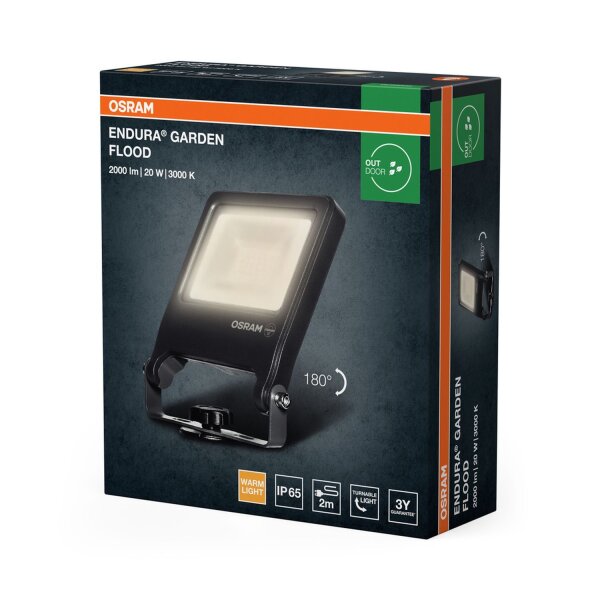 LED Außenstrahler schwenkbar 3000K IP65 32cm Erdspieß