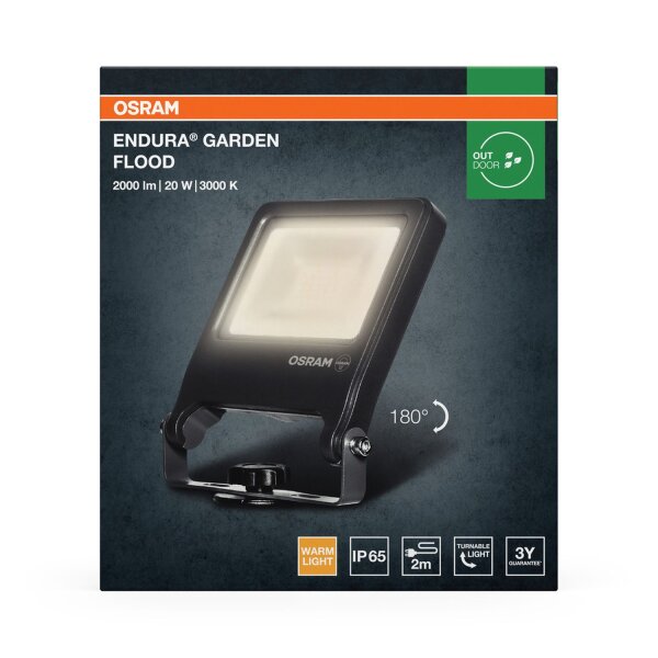 LED Außenstrahler schwenkbar 3000K IP65 32cm Erdspieß