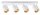 Deckenspot verstellbar Weiß Gold GU10 49cm Metall OSRAM