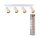 Deckenspot verstellbar Weiß Gold GU10 49cm Metall OSRAM
