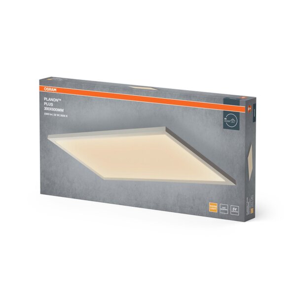 LED Deckenlampe 3000K Weiß Alu Metall L:59,5cm OSRAM