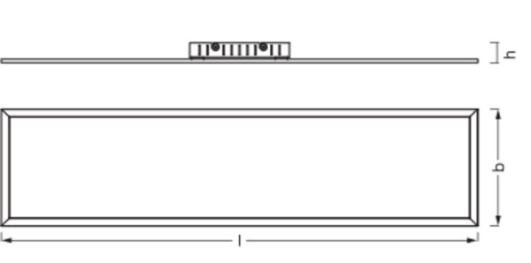 LED Deckenlampe Weiß Alu Metall 4000K L:119,5cm OSRAM