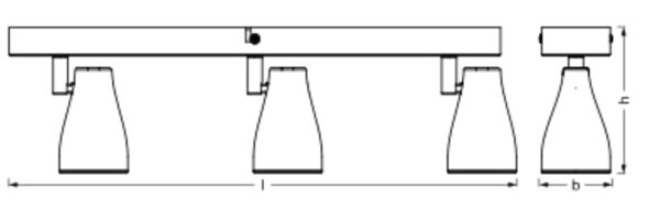 LED Deckenspot Grau Metall schwenkbar GU10 OSRAM