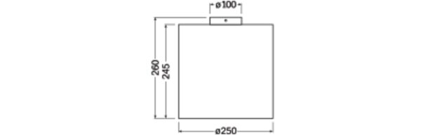 Deckenleuchte Karton E27 Metall rund B:25 cm OSRAM