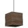 H&auml;ngelampe Karton E27 Schwarz Braun L:25 cm OSRAM