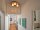 Deckenleuchte Weiß Glas Holz Metall B:50 cm G9 OSRAM