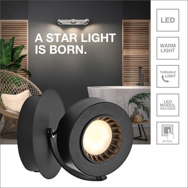 LED Deckenspot schwenkbar Weiß 3000 K H:12 cm OSRAM