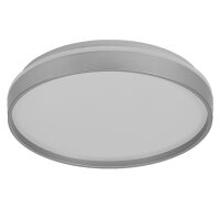 LED Deckenlampe Silber Metall 3000K rund Ø38,5cm...