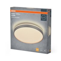 LED Deckenlampe Silber Metall 3000K Ø48,5cm rund...