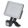 LED Außenstrahler Sensor Alu Schwarz 4000K IP44 B:13 cm