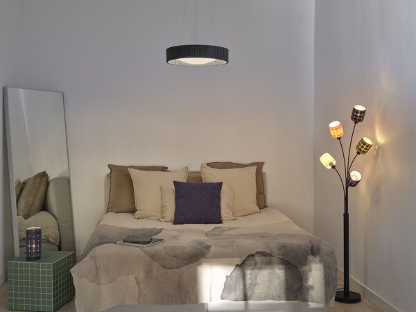 LED Pendelleuchte Filz 3000 K Metall Ø50 cm OSRAM