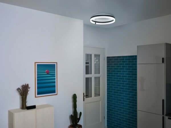 LED Deckenleuchte CCT Weiß Metall B:50 cm rund OSRAM