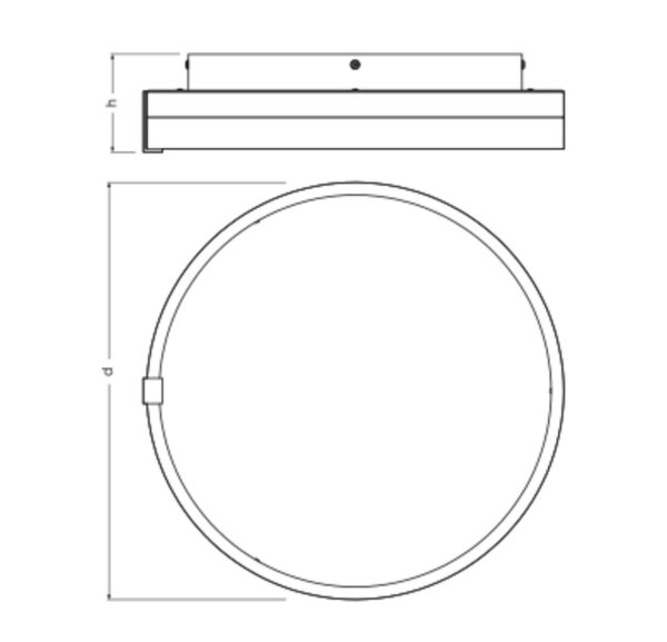 LED Deckenleuchte CCT Weiß Metall B:50 cm rund OSRAM