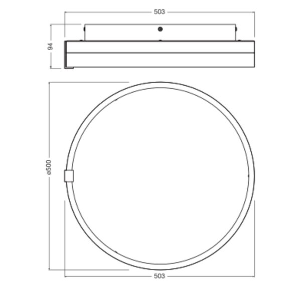 LED Deckenleuchte CCT Weiß Metall B:50 cm rund OSRAM