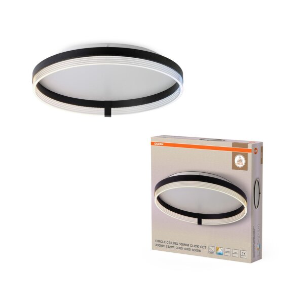 LED Deckenleuchte CCT Weiß Metall B:50 cm rund OSRAM
