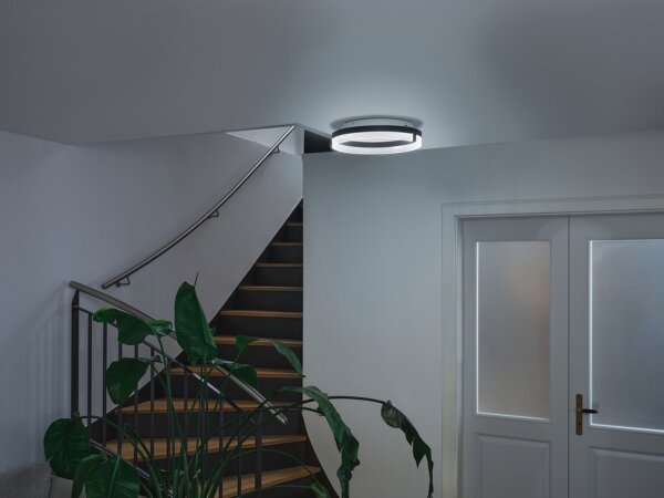 LED Deckenlampe CCT Weiß Metall rund B:40 cm OSRAM