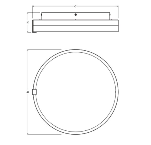 LED Deckenlampe CCT Weiß Metall rund B:40 cm OSRAM