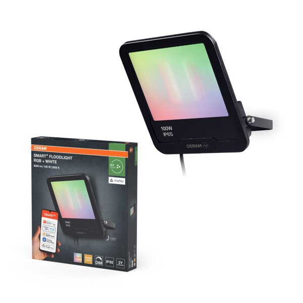 LED Außenstrahler RGBW Smart Alu Dunkelgrau IP65 OSRAM