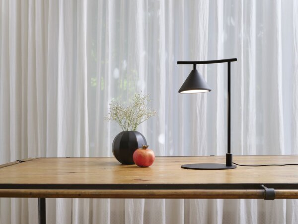LED Tischleuchte Metall 3000 K 40,5 cm Schwarz OSRAM