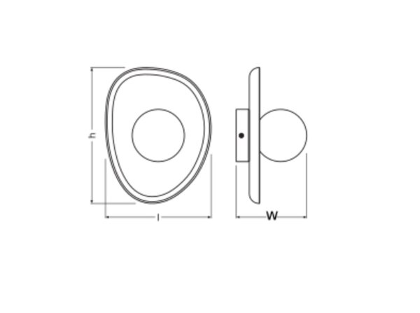 Wandlampe Gips Glas Weiß G9 H:26 cm gemütlich OSRAM