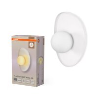 Wandlampe Gips Glas Weiß G9 H:26 cm gemütlich...