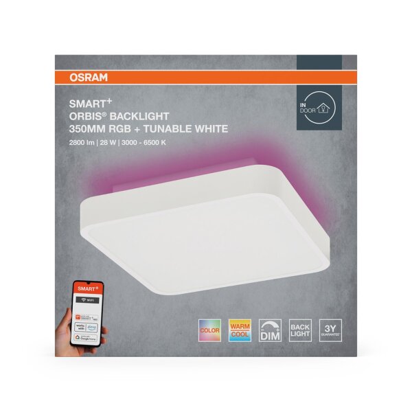 LED Deckenleuchte dimmbar Smart+ TW Weiß B:35cm OSRAM