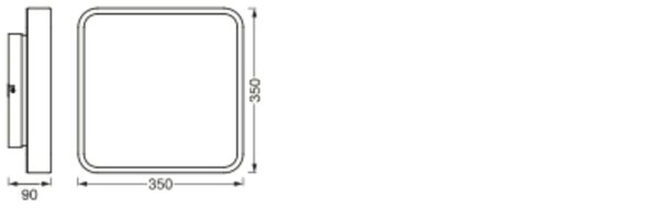 LED Deckenleuchte dimmbar Smart+ TW Weiß B:35cm OSRAM