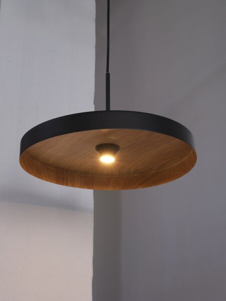 Hängelampe Holz Metall E27 Ø40 cm modern Design OSRAM