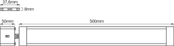 LED Unterbauleuchte Weiß dimmbar L:50 cm 3000 K OSRAM
