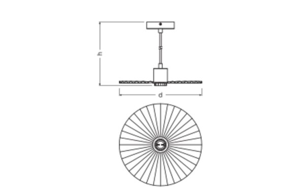 Pendelleuchte E27 Ø29,5 cm modern Design OSRAM