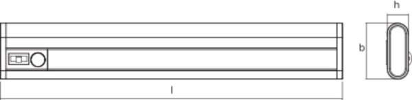 LED Wandlampe Sensor Batterie Weiß Alu 4000 K OSRAM