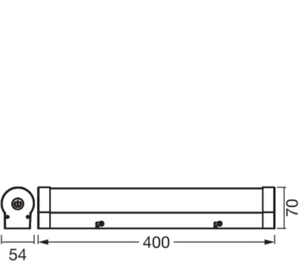 LED Wandleuchte dimmbar CCT Alu Schwarz IP44 OSRAM